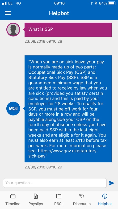 330 NHS working hours saved every month after launch of new payroll App