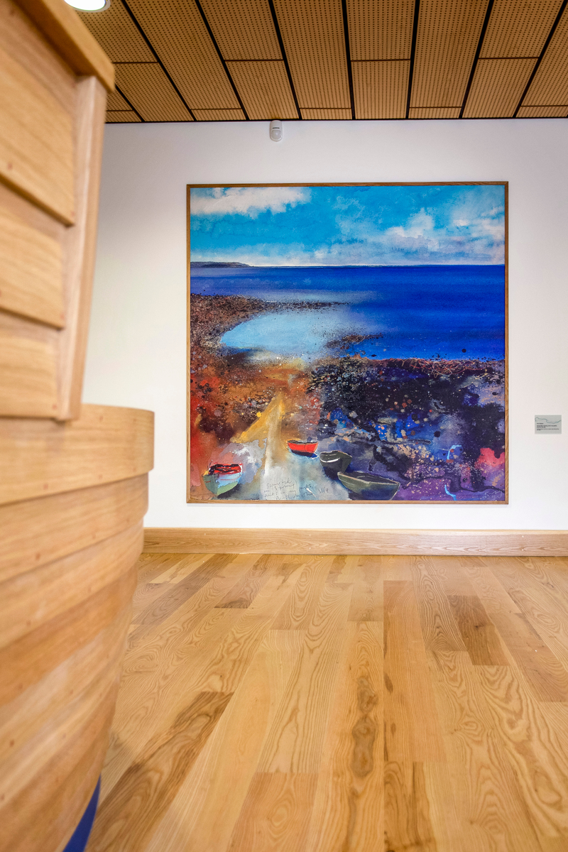 Kurt Jackson's painting in The Cove reception