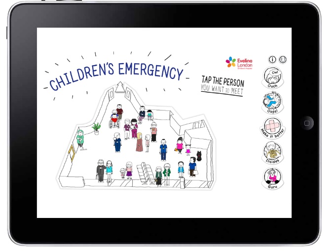 Art In Site for the Children’s Emergency App at St Thomas’ Hospital