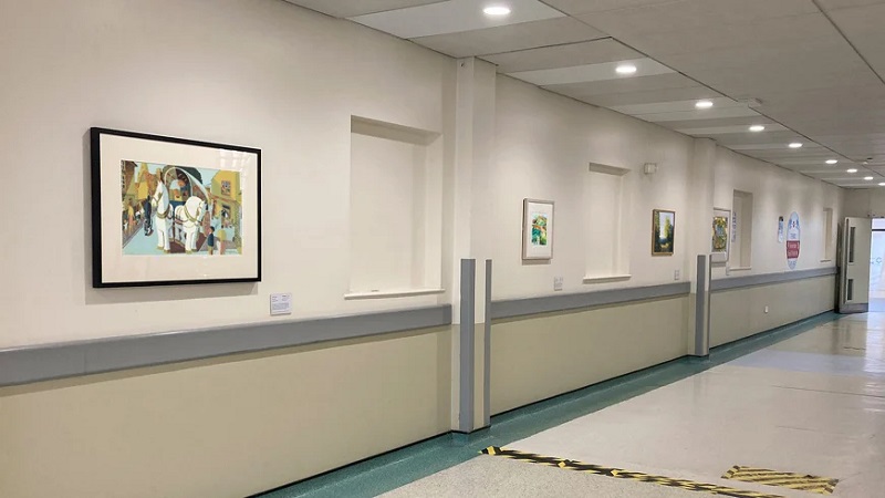Artworks from the Paintings in Hospitals collection are on display at Nottingham City Hospital