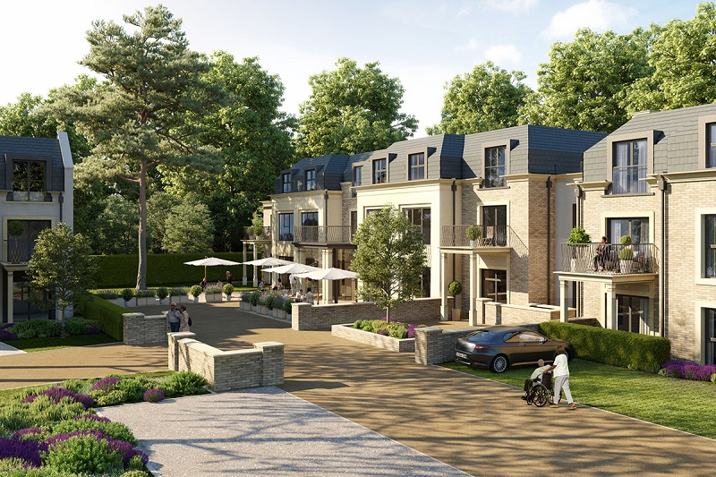 The 74 apartments will be built in Cobham, Surrey