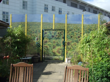 Britplas won Best Product for Improving Privacy and Dignity for its Safevent Security Fencing with mesh art
