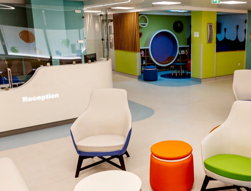 AFL Architects won the 2021 Award for Best Interior Design Project (Refurbishment) for the Leicester Children’s Hospital East Midlands Congenital Heart Centre project