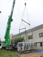 The chillers were craned in over a four-week period to ensure minimal disruption to services