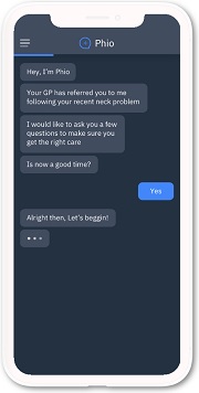 The PhysioNow app helps to evaluate the correct MSK treatment pathway