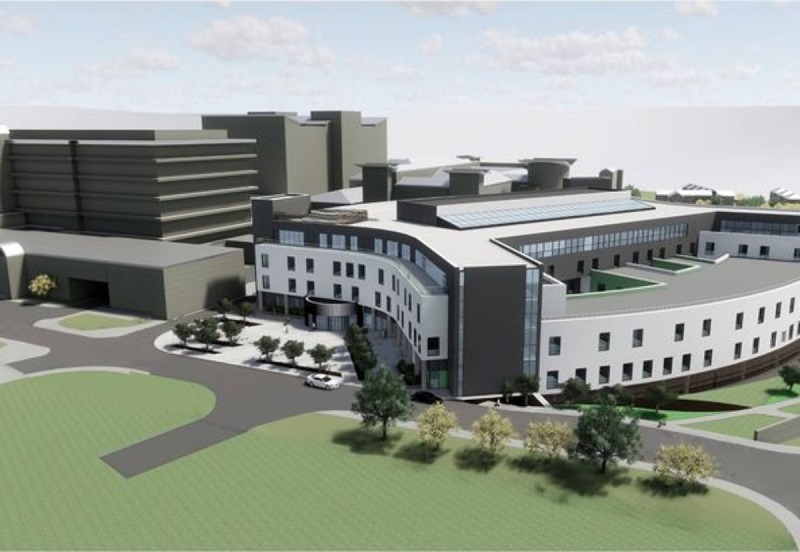 A construction worker has died on the site of a planned new hospital in Aberdeen