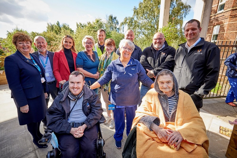 The new garden at North Manchester General Hospital will support ICU patients and staff