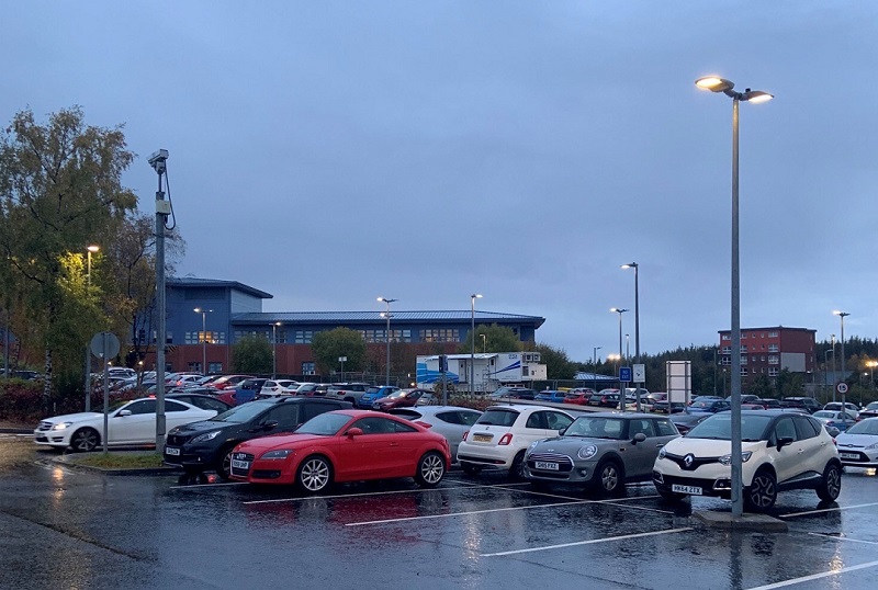 Upgrades to lighting in the car park has made it safer for patients, visitors and staff