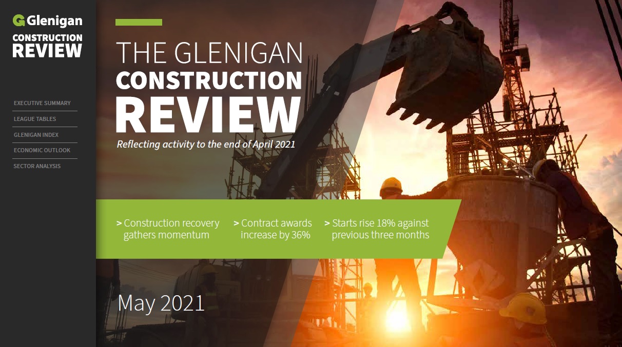 The Glenigan Construction Review monitors activity across all sectors, including healthcare