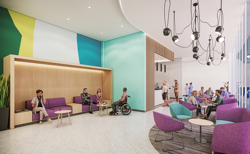 The hospital has been designed to improve the environment for staff and patients
