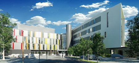 The entrance to the Royal Hospital for Sick Children