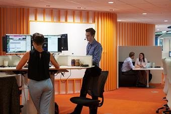 Standing desks would enable staff to capture information on the go