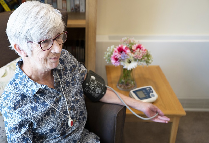 The elderly patients embraced the use of technology, with many wanting to keep it after the 12-week trial period. Images, Tunstall Healthcare