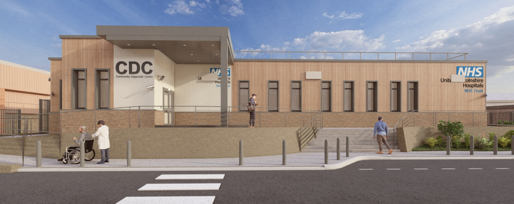 The architect impression of Skegness Community Diagnostic Centre