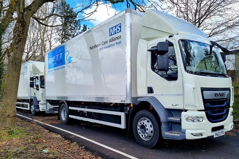 As part of the Government's Battery Electric Truck Trial, 20 vehicles will enter the service, delivering consumables to hospitals across the country