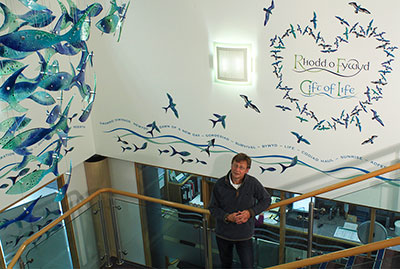 Organ donation memorial artworks for Bangor and Wrexham hospitals in Wales