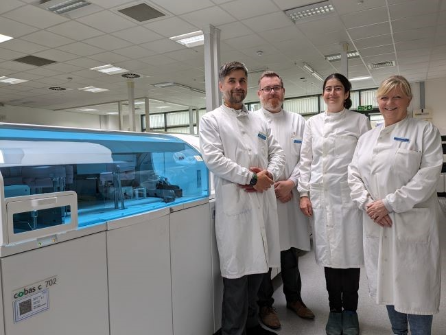Sheffield lab staff are the first in the UK to use the KFRE diagnostic tool