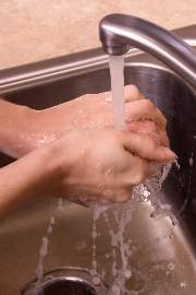 Hand hygiene is key to preventing the spread of Pseudomonas