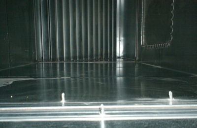 Ventilation ductwork after cleaning