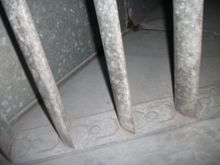The ductwork after cleaning by System Hygienics 