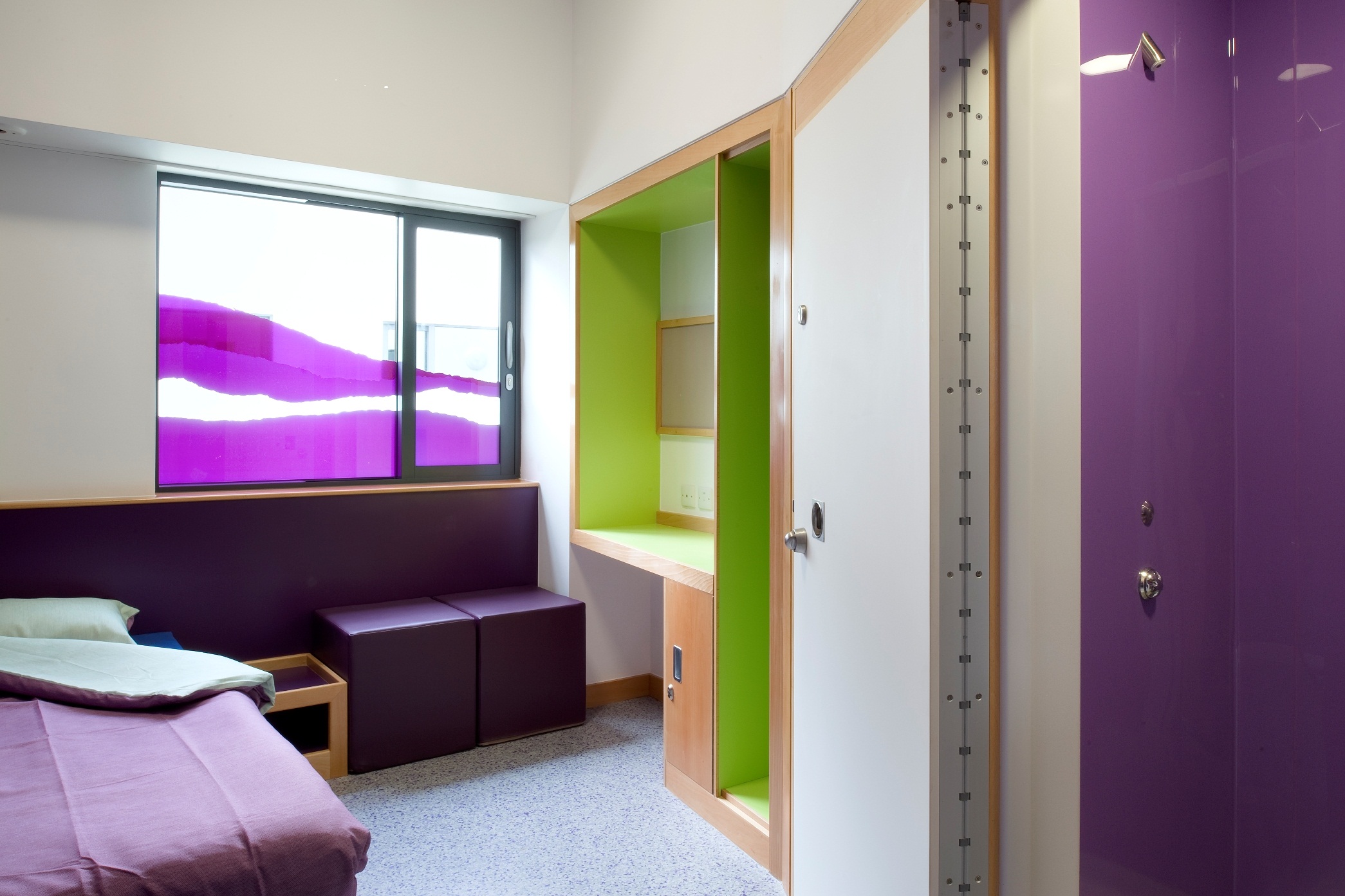 40 different colours of Altro flooring were used at the Ferndene Children and Young People’s Centre in Northumberland