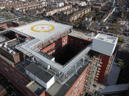 The new Bristol Southmeads Hospital is one of the latest to get a helipad as part of the HELP Appeal. Others include St George’s Hospital in London