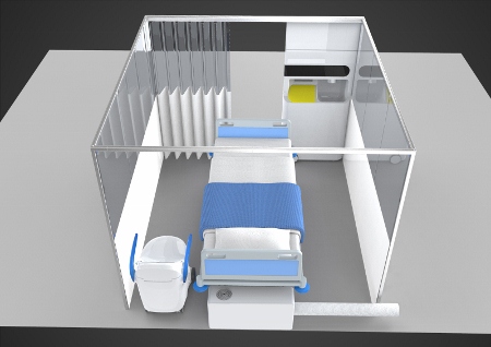 The design aims to provide infection control at a cost that will be within the range of NHS trusts