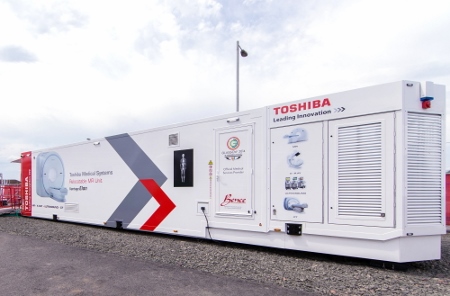 Transportable MRI scanner equipped with high-tech Toshiba air conditioning solution