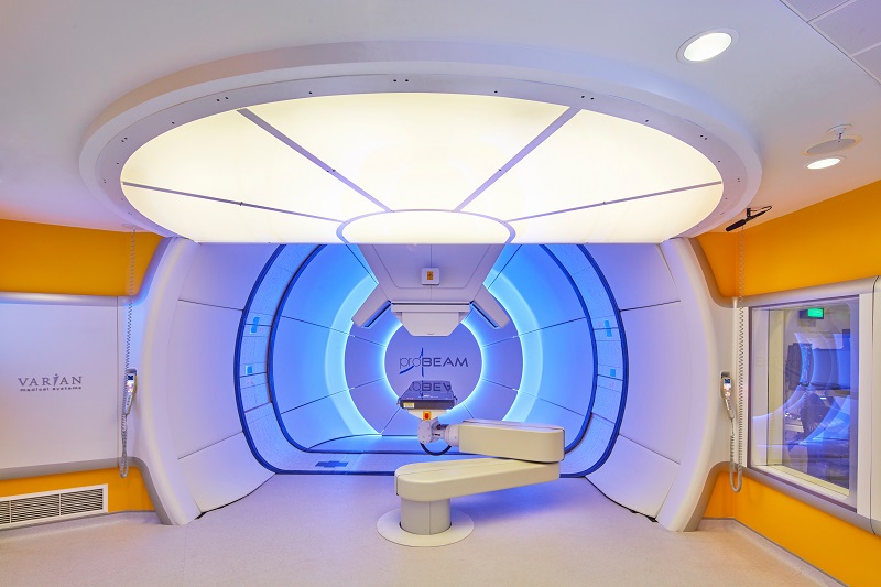 The building houses one of only two proton beam therapy centres in the UK