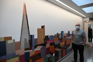 Artist visits neonatal unit to see new works in situ