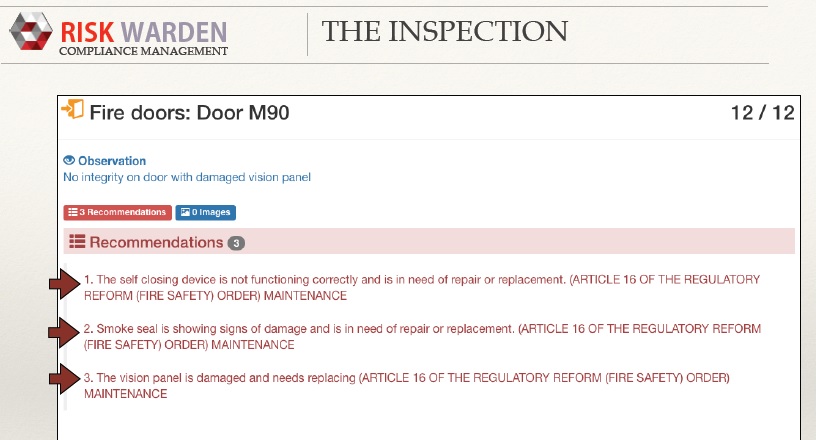 The system will send reminders and attribute a timescale to repairs and improvements 