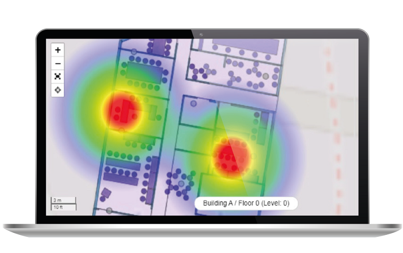 Visual contact tracing provides instant oversight of people flow, occupancy, exposure to viruses, and warnings