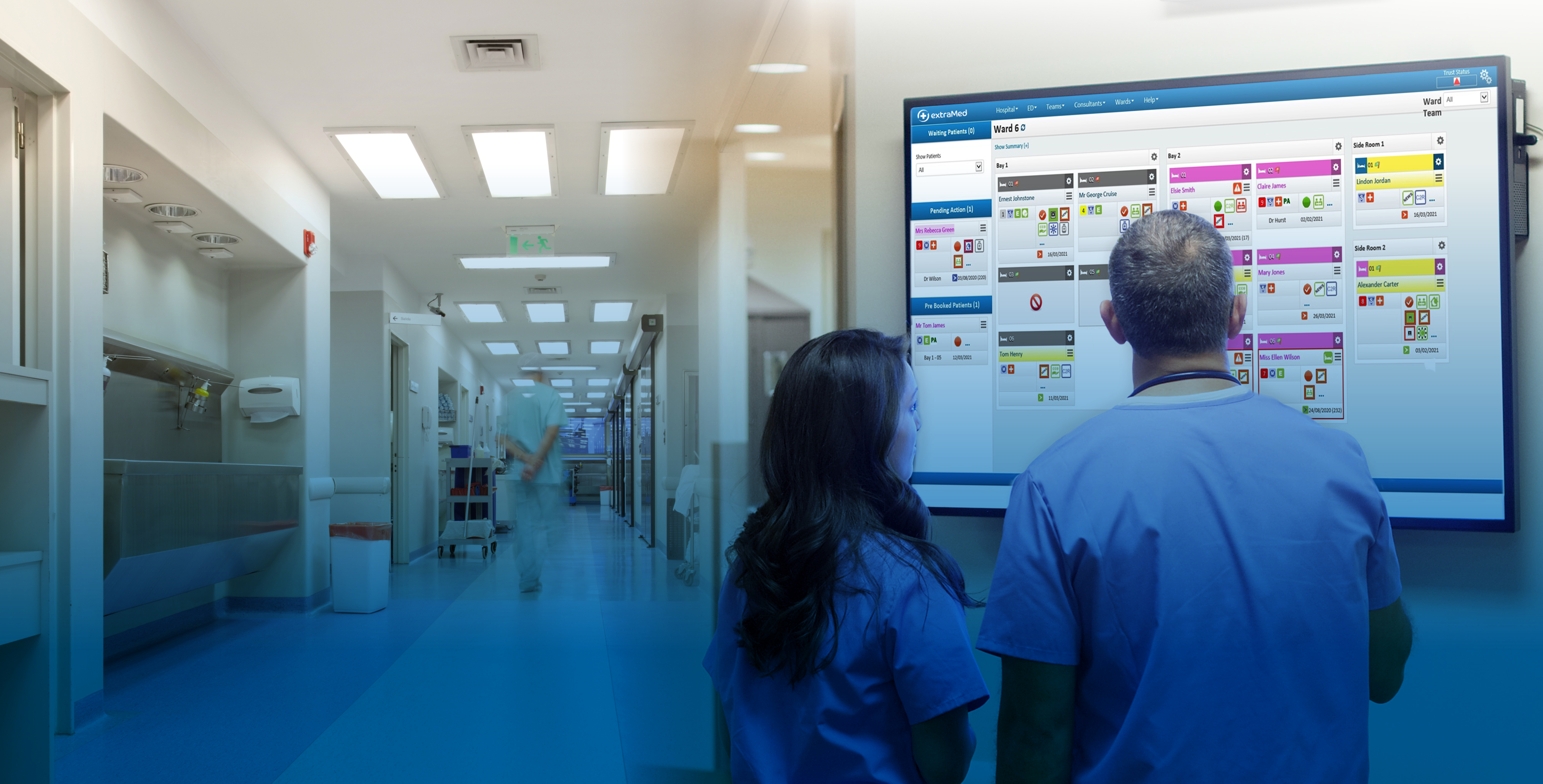 Burton hospital avoids discharge delays with patient flow technology 
