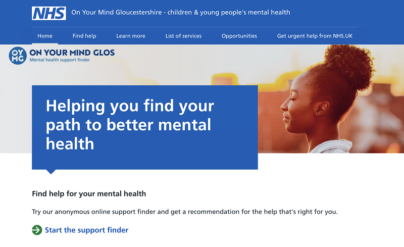 On Your Mind Glos aims to get the right support at the right time to young people with mental health problems and has so far reached more than 10,000 people