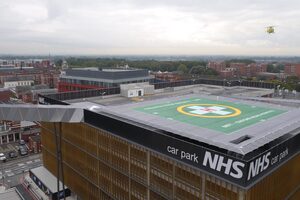 Construction work begins on first-of-a-kind hospital helipad