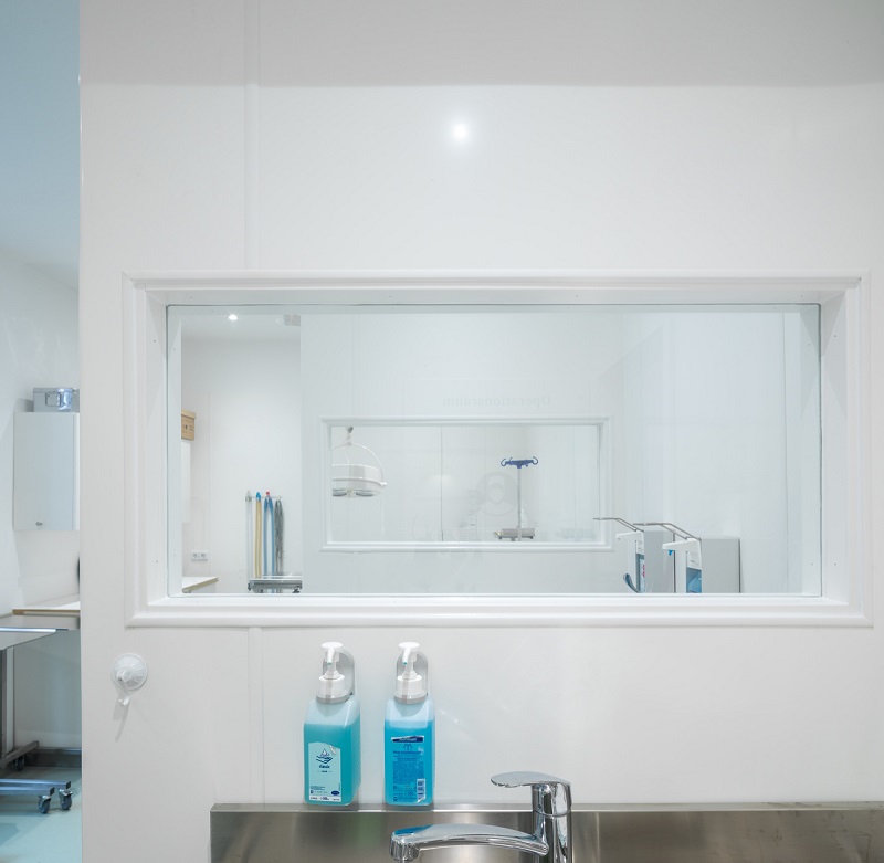 Hygienic wall sheet is an ideal partner to adhesive-free flooring