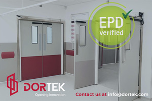 Dortek receives verified EPD for timber-free hospital doors