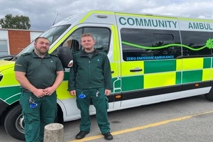 Electric community ambulance makes patient transport more environmentally friendly