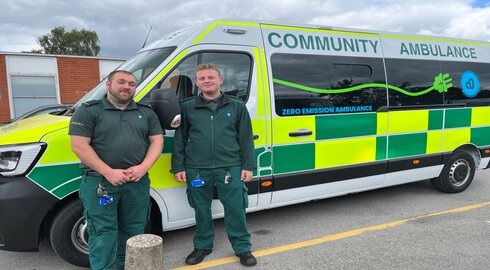 Electric community ambulance makes patient transport more environmentally friendly