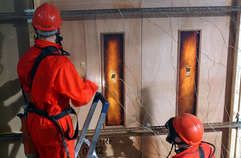 Doors used within health care buildings must demonstrate fire resistance performance