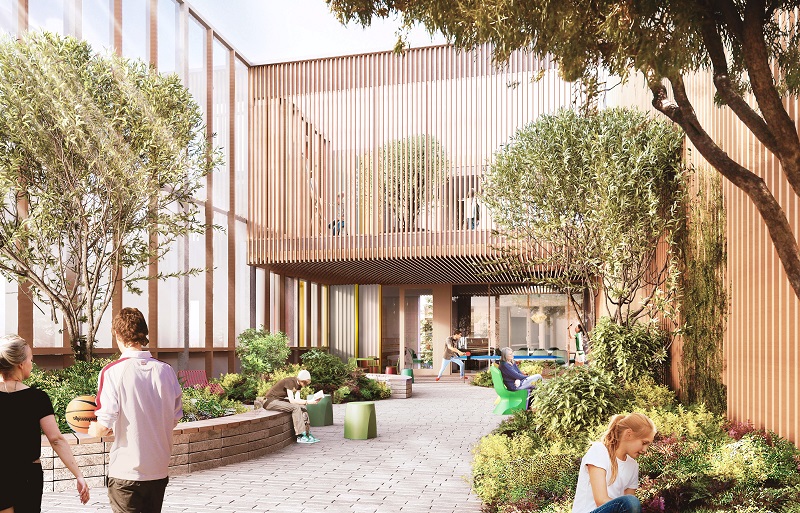 The design proposes a radical new approach to the model of care for children, encompassing their physical, mental and social health