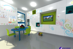 Grosvenor Interiors: Children’s playroom Kingston Hospital