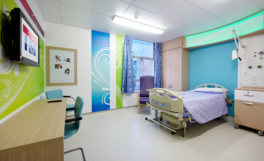 Grosvenor Interiors: Teenage Cancer Trust unit Leicester Royal Infirmary