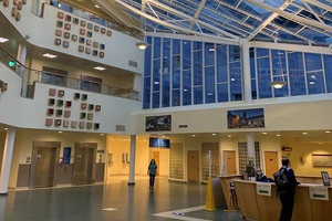 Hairmyres Hospital upgrades car park and reception lighting
