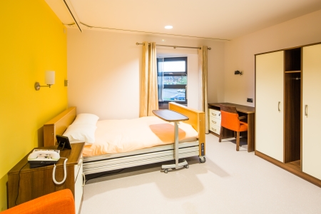 Inset tracking for curtains helps to prevent the spread of infection in healthcare environments