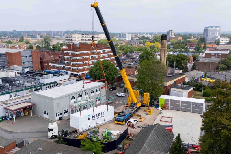 Merit delivers modules for Bedford Hospital’s new emergency care unit