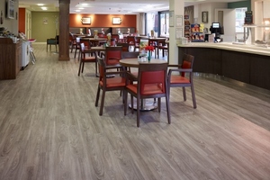 Polyflor flooring helps create stylish café at Belong Warrington care village