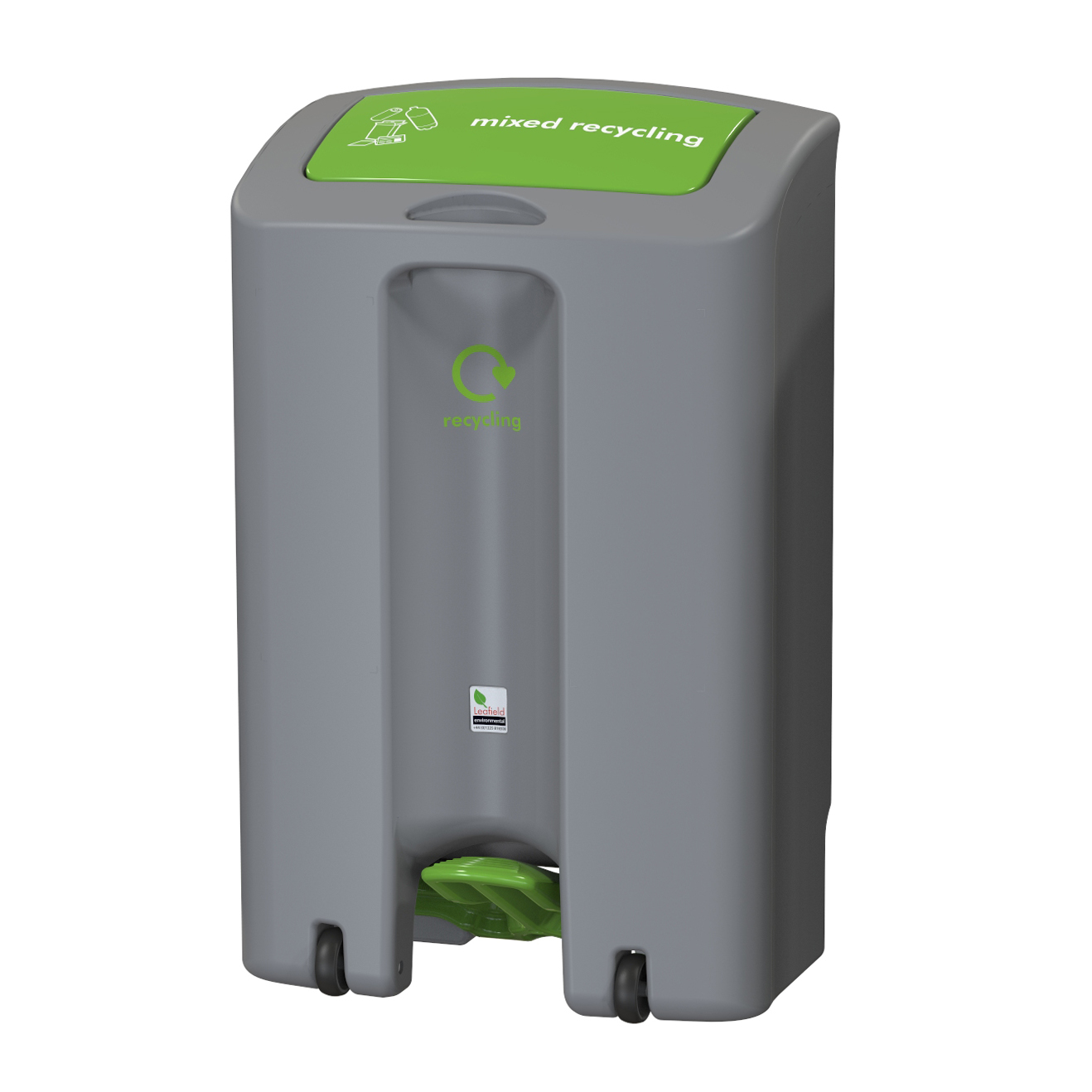 Recycling bin combines style with convenience