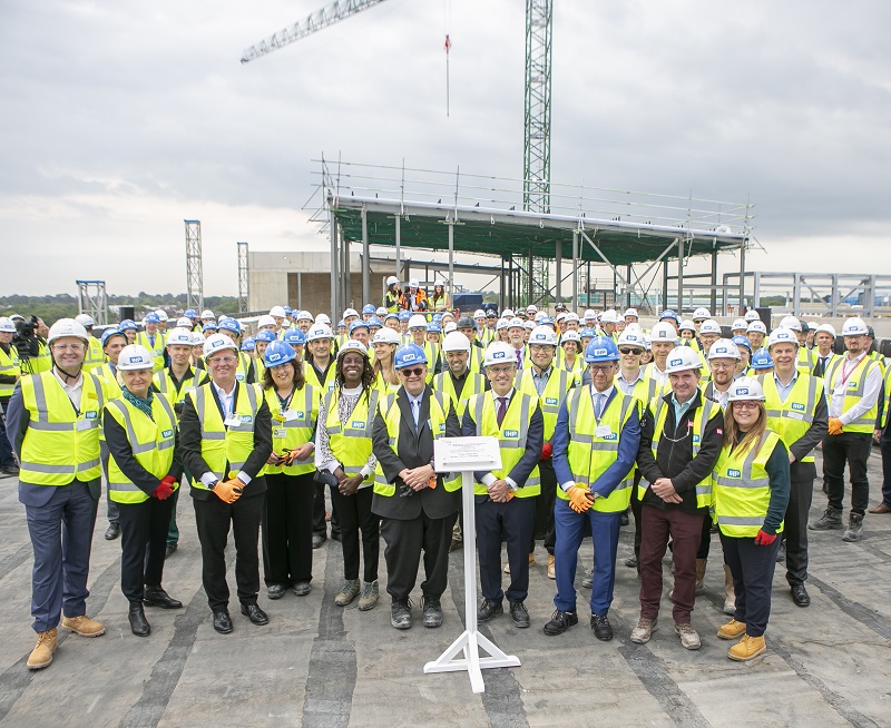 Royal Bournemouth Hospital celebrates ‘topping out’ milestone