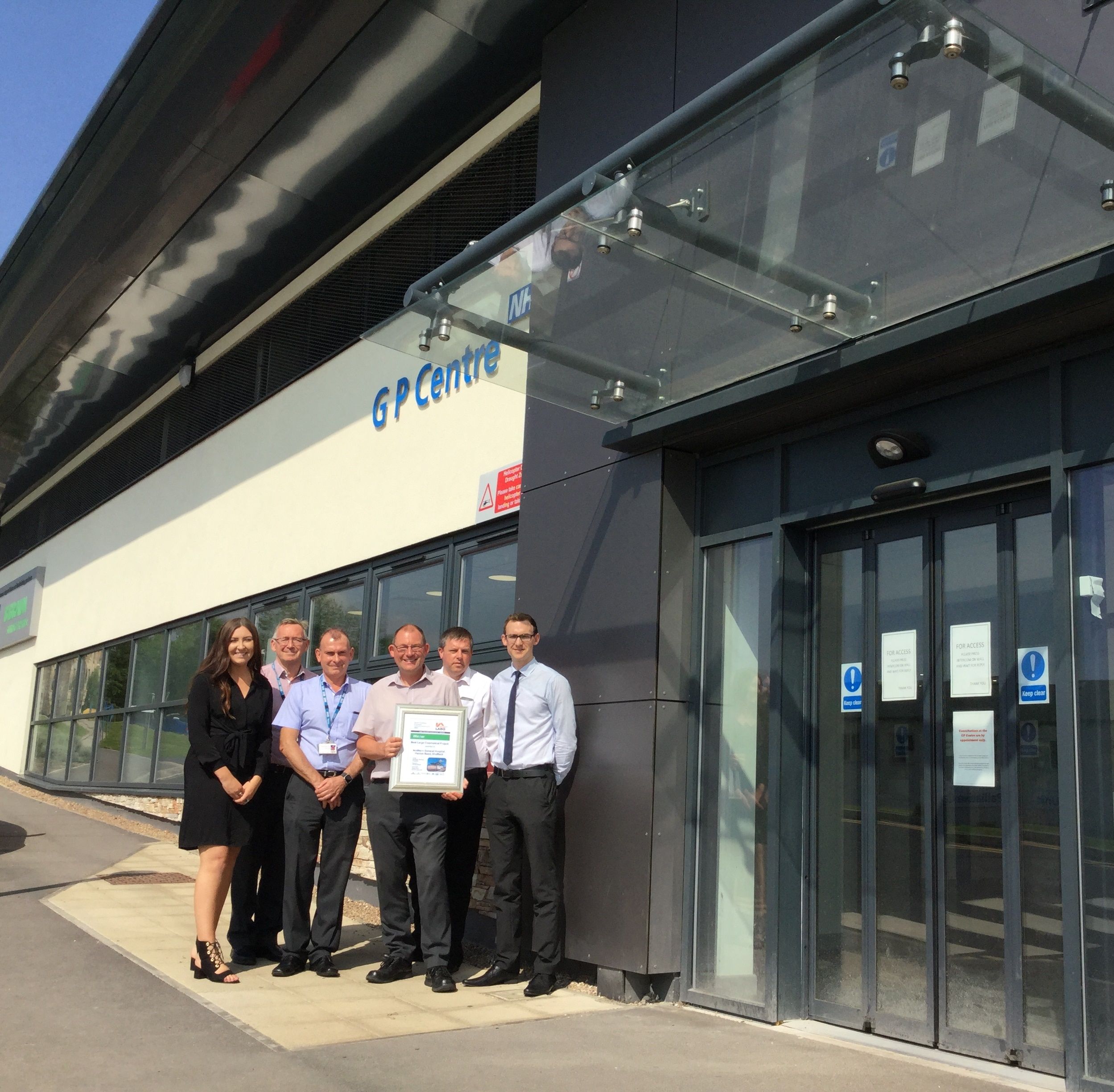 Sheffield hospitals estates team wins prize for helipad design